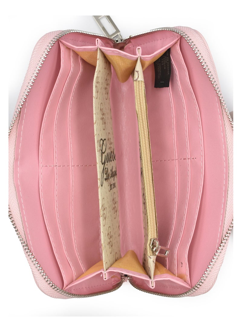 GUESS Pink Colour Women's Wallet  - Image 5