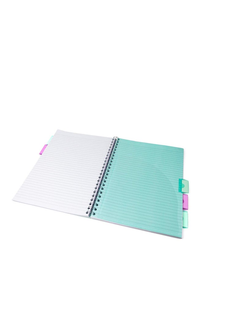 Pukka Pad Pukka Green A4 Project Book Wirebound Pastel Colour - Image 3