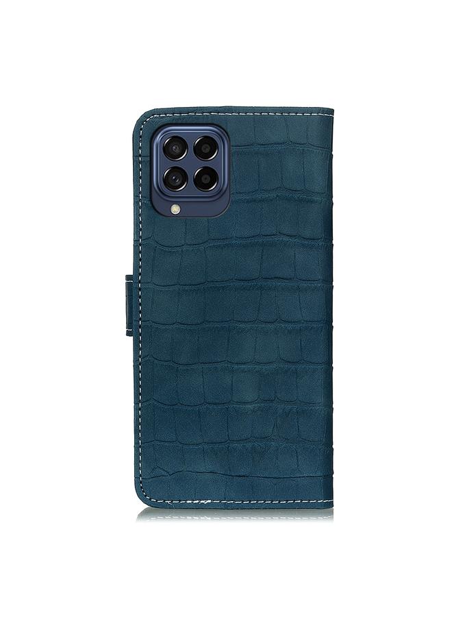 اس-توب جراب لهاتف Samsung Galaxy M53 5G، جراب هاتف جلدي أفقي قابل للطي بنقشة جلد التمساح - Image 3