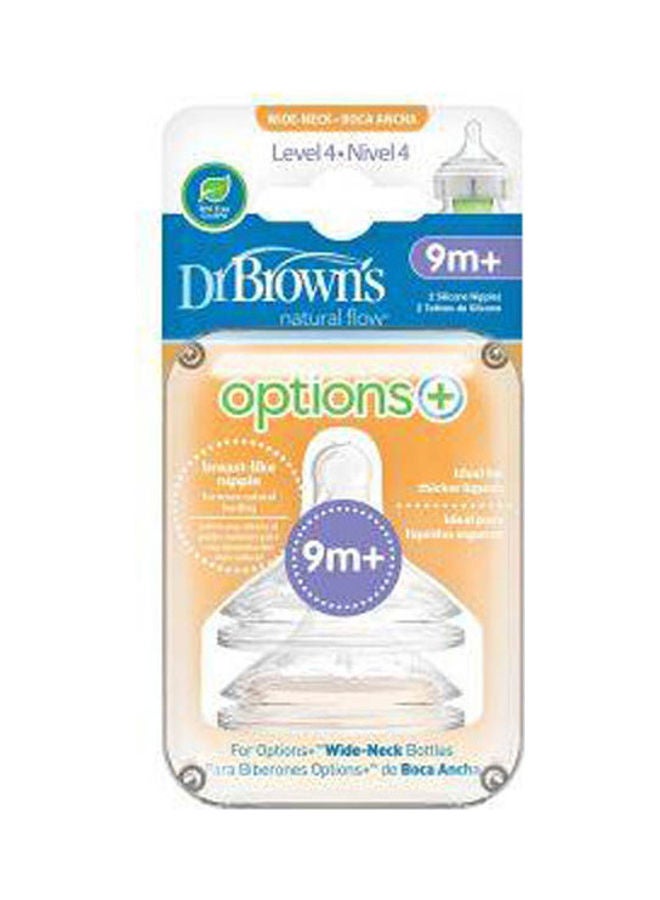 Options+ Teats 9M+ 2 Pack