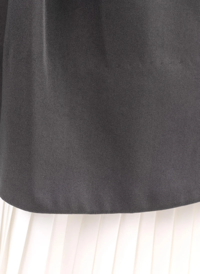 Lichi Mini fitted dress with pleated inserts