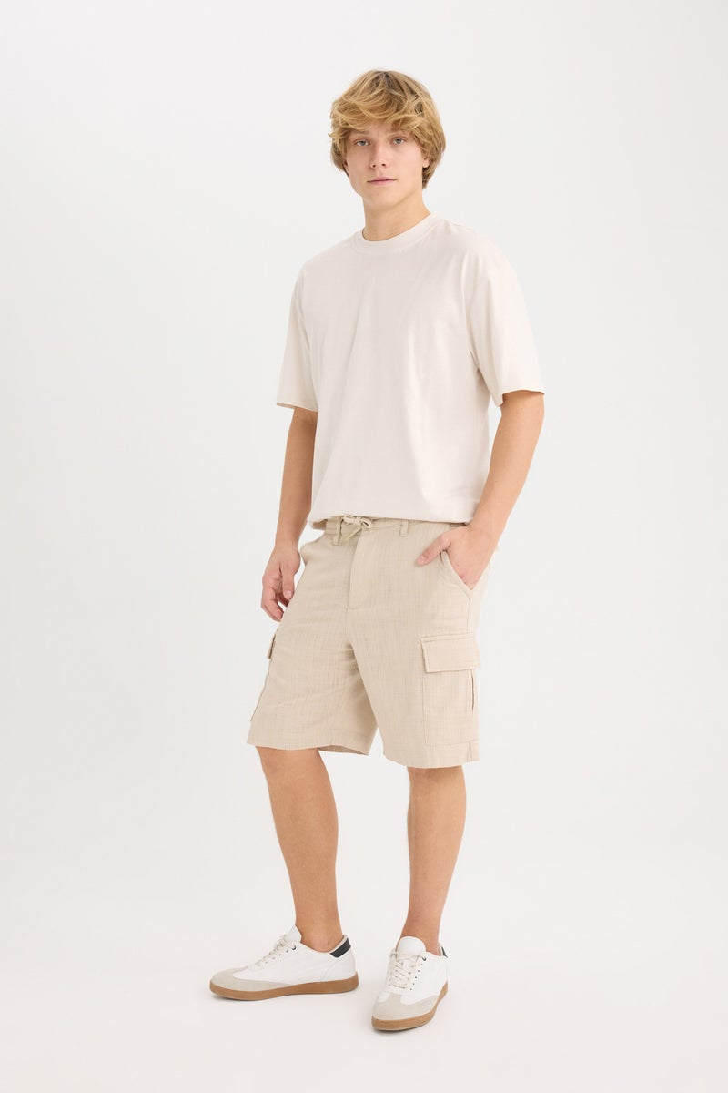 DeFacto Man Regular Cargo Cotton Bermuda Shorts - Image 4