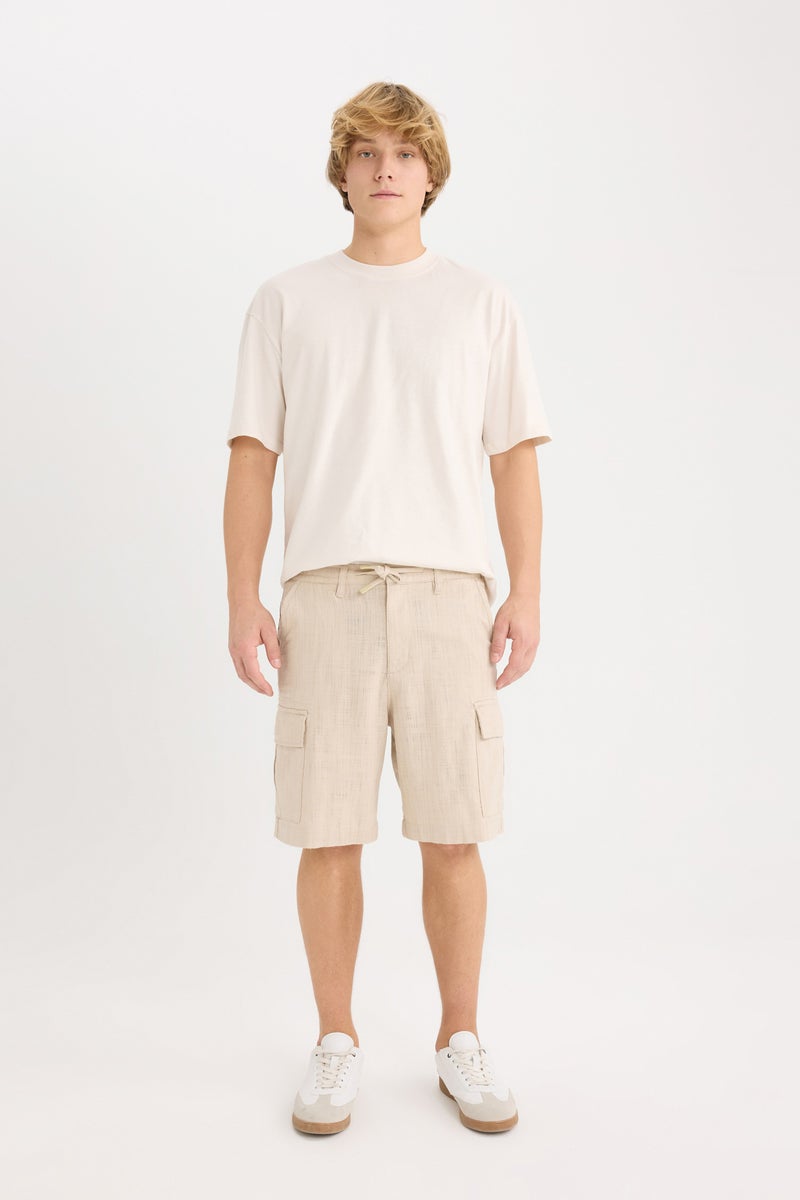 DeFacto Man Regular Cargo Cotton Bermuda Shorts - Image 1