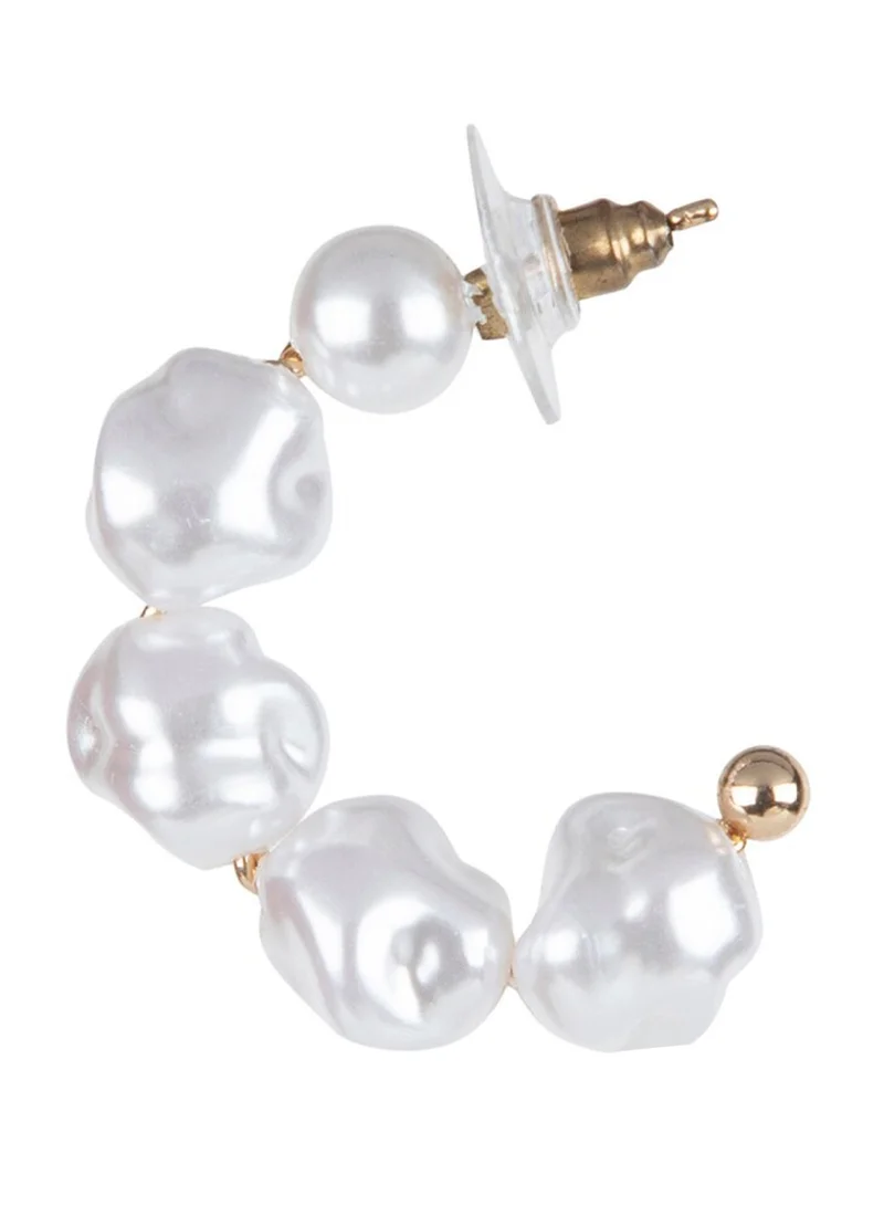 Priyaasi Rose Plated Half Hoop Earrings