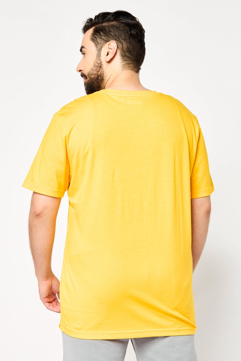 Scuderia Ferrari Men Sportswear Fit Short Sleeve Outdoor T-shirt, Yellow - Image 4