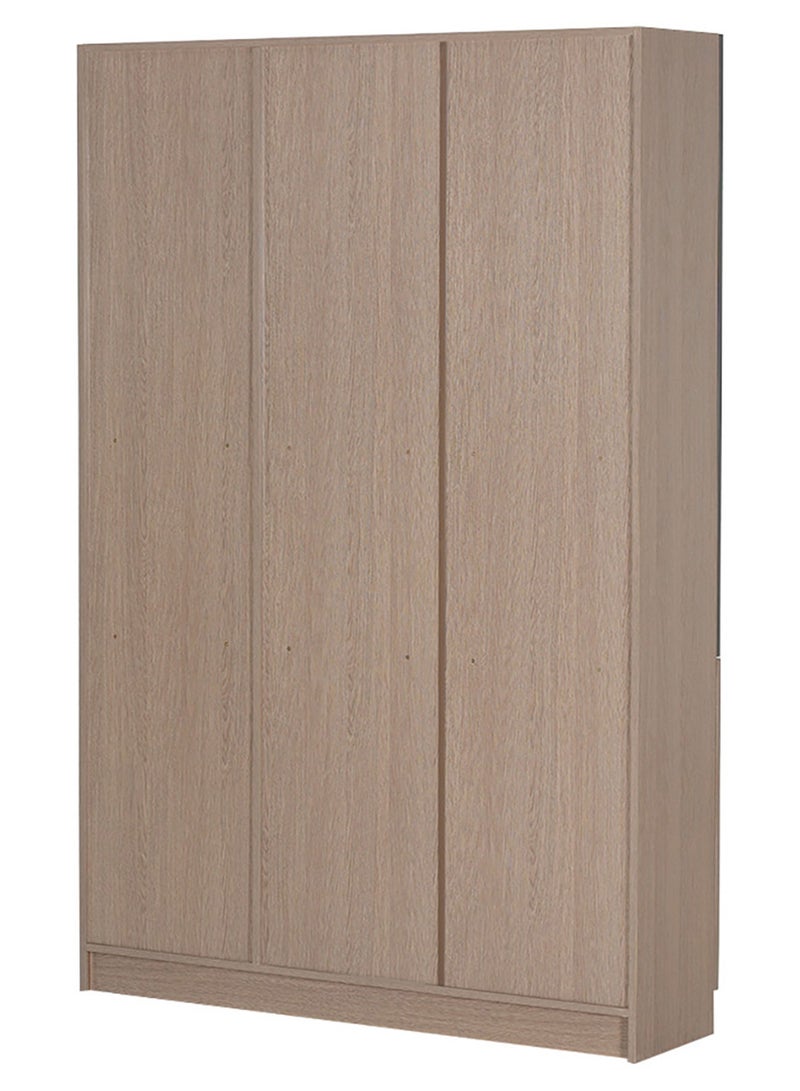 رويال أوك خزانة كتب 3 أبواب رويالوك ديكستر، مصنوعة من MDF بطبقة ميلامين، 9 رفوف، مفصلات إغلاق ناعم، تصميم كلاسيكي، قاعدة متينة - Image 4