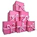 GP SUP 12 Pcs Christmas Gift Box with LidsPink Boxes for Presents Birthday Wedding Valentines Christmas PartyPink 444 - Image 1