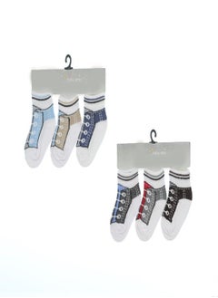 Fatah Bundle Of 6 Soft Cotton Socks For Baby Boys 