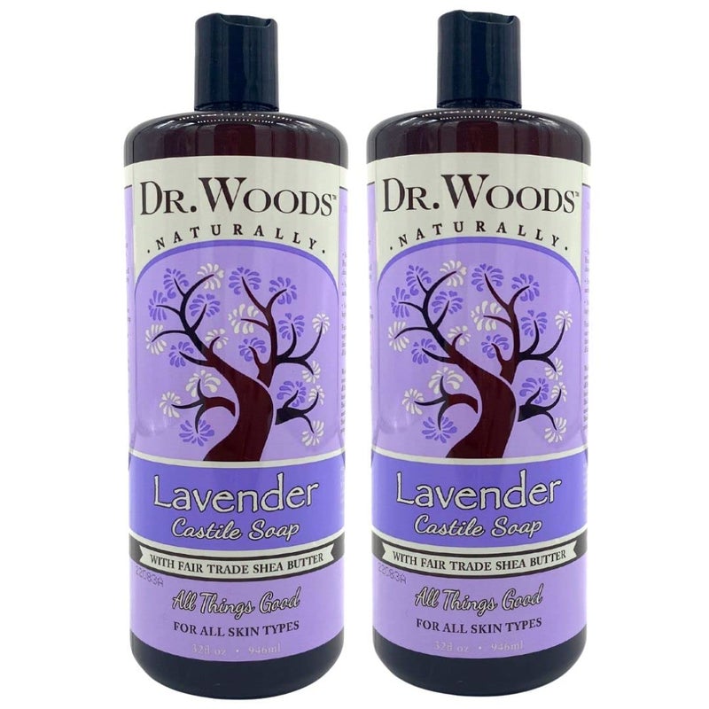Dr. Woods Dr Woods Pure Lavender Castile Soap with Organic Shea Butter 32 Ounce Pack of 2 