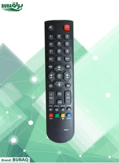 BURAQ Remote Control For TCL TV Screen Black 