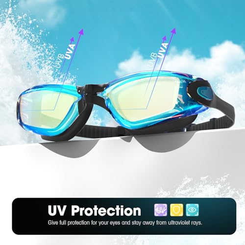 Braylin Swim Goggles 2Pack Swimming Goggles Anti Fog No Leaking For Adult Women Men Youth - Image 3