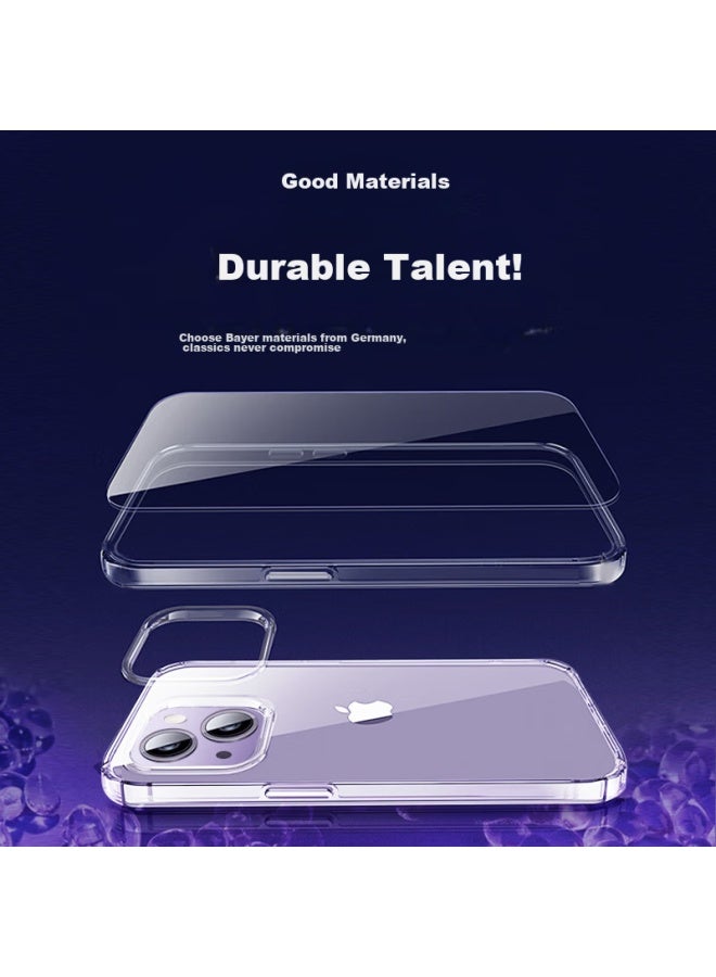 Koolife Case For Apple Iphone 14 Plus, Transparent Silicone Protective Cover, Full Protection Air Cushion Shockproof Ultra-thin Soft And Hard Shell, Personalized For Men And Women - Image 2