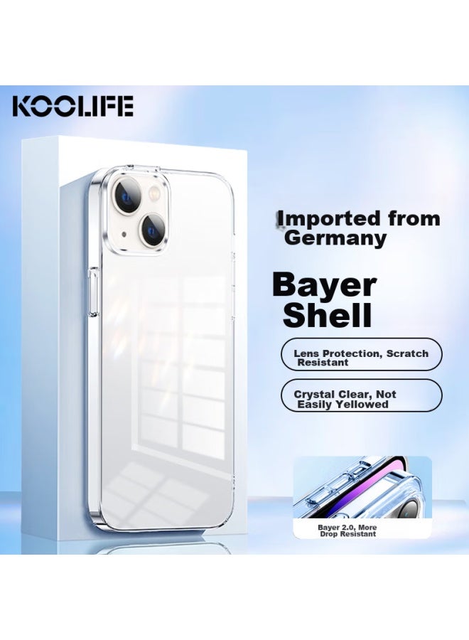 Koolife Case For Apple Iphone 14 Plus, Transparent Silicone Protective Cover, Full Protection Air Cushion Shockproof Ultra-thin Soft And Hard Shell, Personalized For Men And Women - Image 1