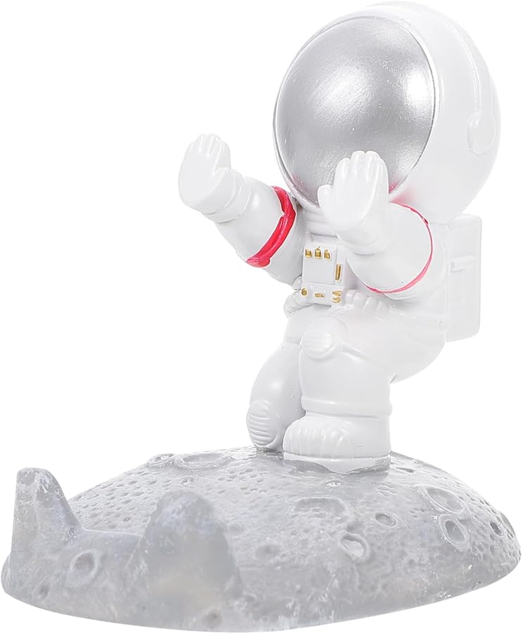 حامل هاتف راتينج رائد فضاء ديكور مكتبي ذو طابع فضائي للمكتب المنزلي - Image 1