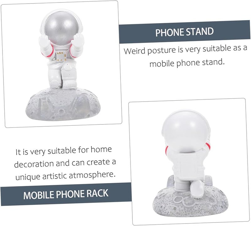 حامل هاتف راتينج رائد فضاء ديكور مكتبي ذو طابع فضائي للمكتب المنزلي - Image 5