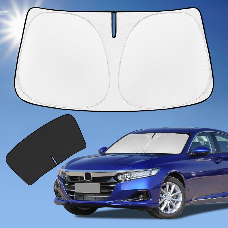 ZOIBV for Honda Accord 10 Gen 20182022 Sun Shade Sunshade Windshield Cover 4Layer Front Window Shade Custom Fit Sun Visor 240T Foldable Shade Blocks UV Rays Cooler Car Accessories