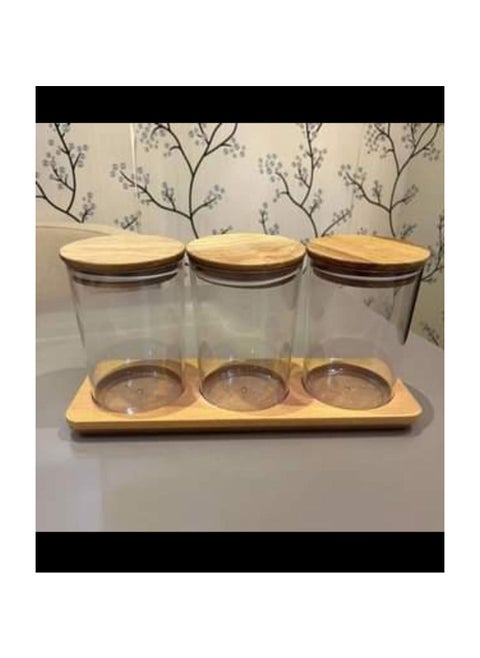 W654S3 Transparent Small Beans Set 3 Pieces