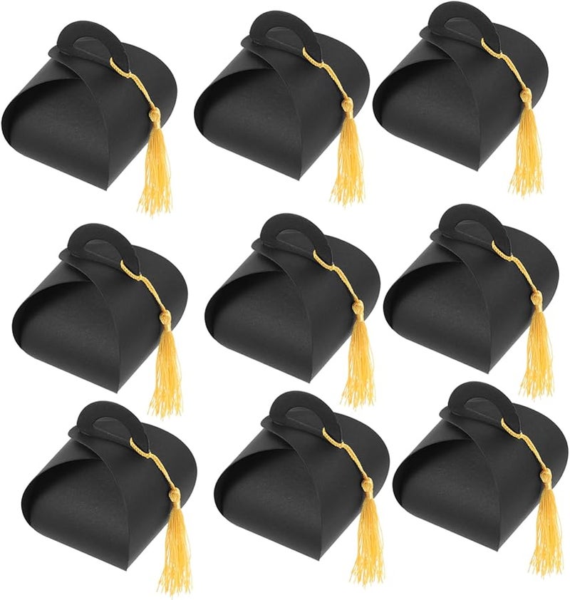 Graduation Cap Candy Boxes 50pcs Tassel Treat Containers For Gifts - Image 1