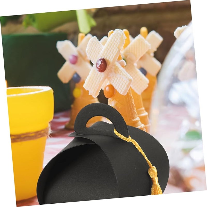 Graduation Cap Candy Boxes 50pcs Tassel Treat Containers For Gifts - Image 5