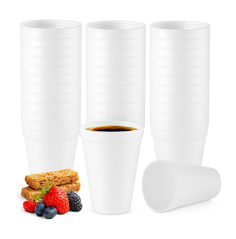 Concession Essentials 16oz Disposable White Foam Cups Pack of 100ct