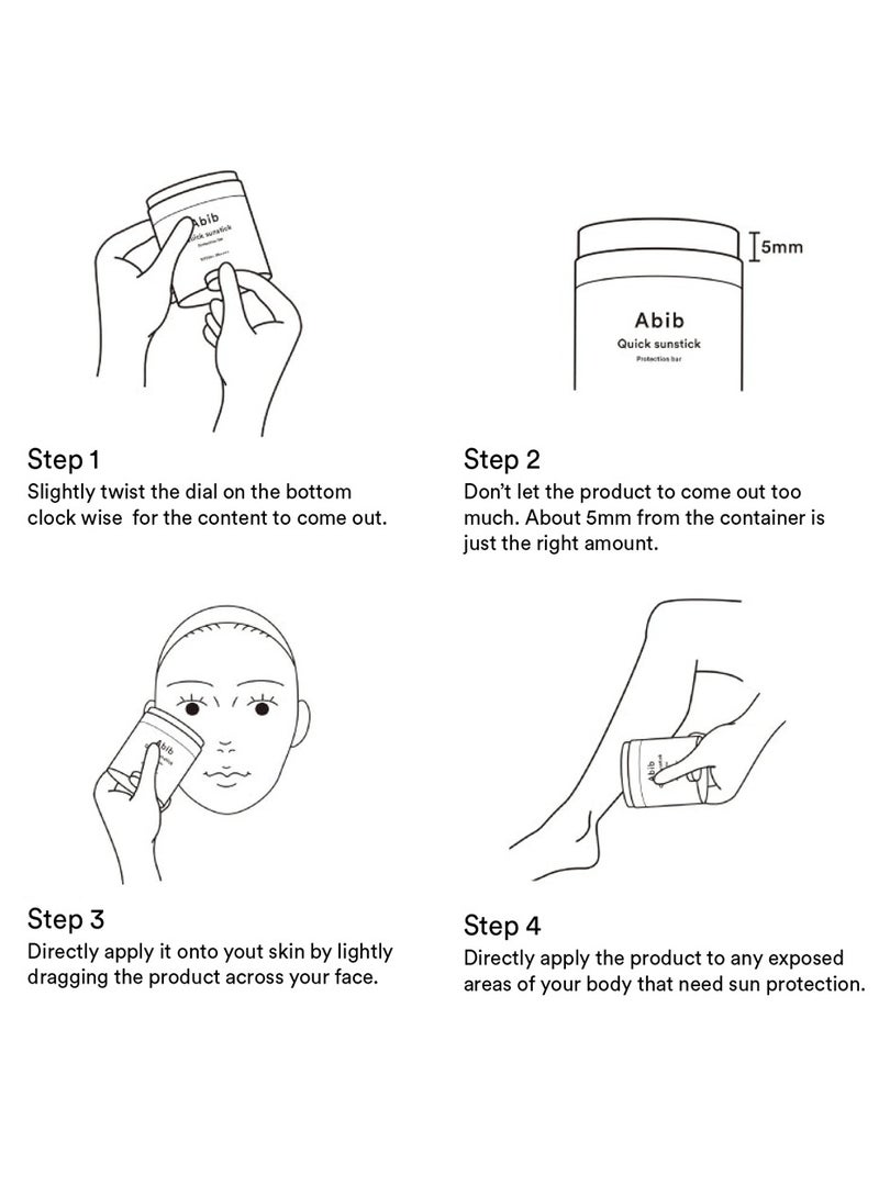 ابيب صابونة أبيب كويك صن ستيك للحماية من الشمس SPF50+ PA++++ - 22 جم - Image 5