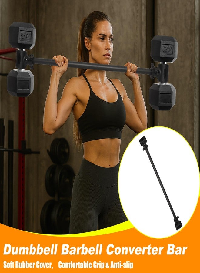 Zejoot Dumbbell to Barbell Converter, Transform Dumbbells to Barbell Bar, Easy Grip & Installation Weight Lifting Bar, Ideal for Strength Training Home Gym, Up to 200 LB Capacity - Image 4