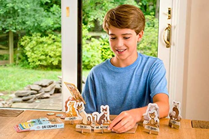 thinkfun Think Fun Cat Crimes Brain Game and Brainteaser for Boys and Girls Age 8 and Up A Smart Game with a Fun Theme and Hilarious Artwork, (1550) - Image 2
