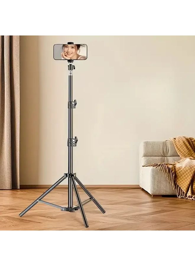 Heavy Duty Triangular Tripod Stand With Adjustable Height For Photography Video Streaming - Image 3