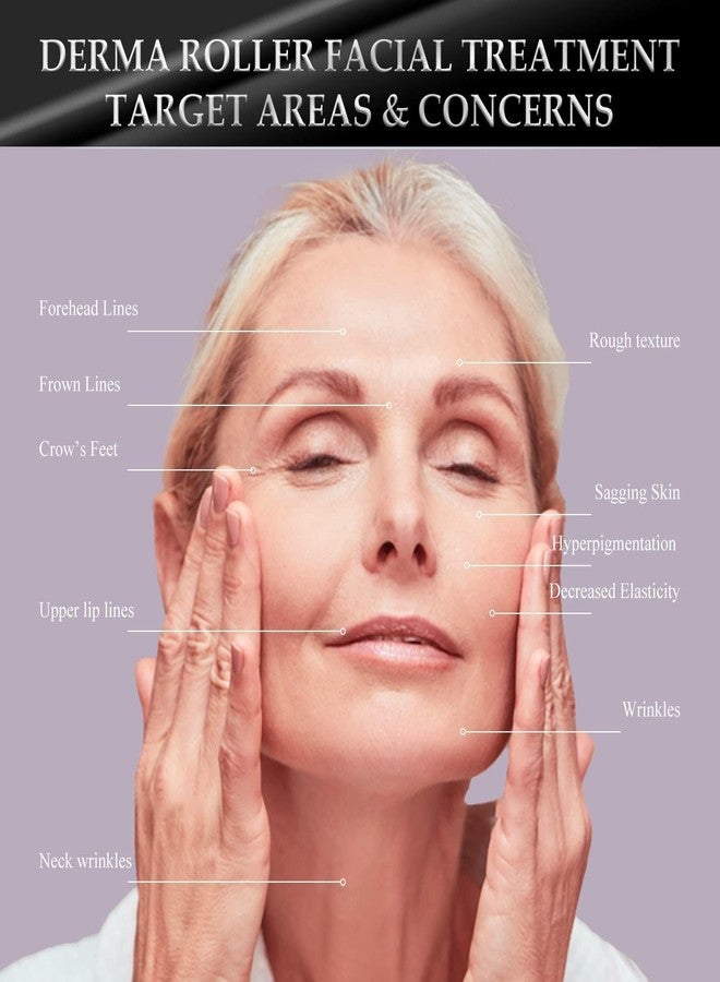 HEMIRA 3Pcs Derma Roller Kit (0.5mm, 1mm, 1.5mm) - 540 Titanium Microneedle Face & Hair Roller for Beard Growth, Hair Regrowth, Acne Treatment & Skin Tightening - Image 4