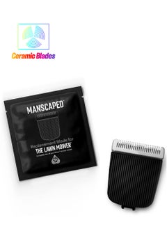 manscaped MANSCAPED® The Lawn Mower® Electric Groin Hair Trimmer Ceramic Blade Head Refill, Hygienic Snap-In Trimmer Replacement Cartridge, Electric Clipper Blade for Models 2.0, 3.0, 4.0, (1 Pack)  - Image 1