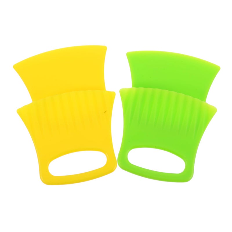 4Pcs Ergonomic Carrot Potato Cutter with Straight and Wavy Blades Compact Design for Easy Storage - Image 2