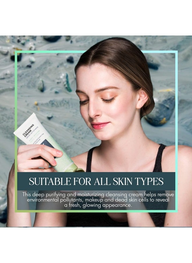 NENA - Natural Face Wash For Dry Skin Gentle Exfoliating & Anti Aging Facial Cleanser For Women With Glycolic Acid And Glacial Clay Ewg Verified 3.5 Oz. - Image 1