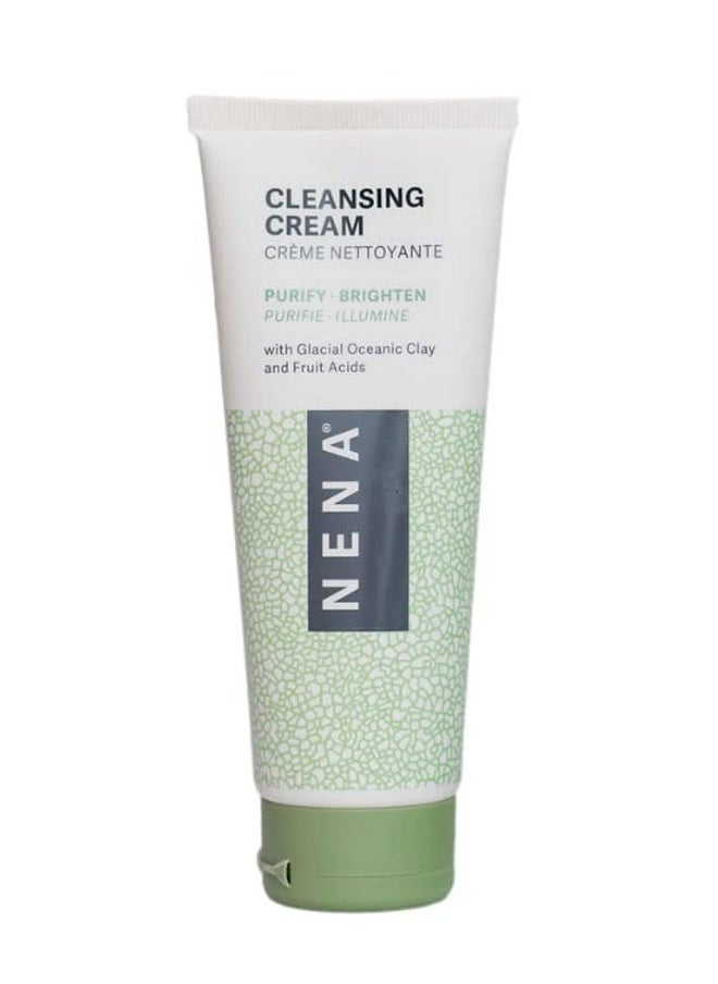 NENA - Natural Face Wash For Dry Skin Gentle Exfoliating & Anti Aging Facial Cleanser For Women With Glycolic Acid And Glacial Clay Ewg Verified 3.5 Oz. - Image 1