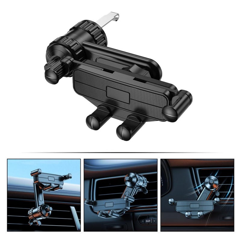Universal Car Air Vent Phone Mount Holder Compatible with Most Smartphones for Navigation - Image 4