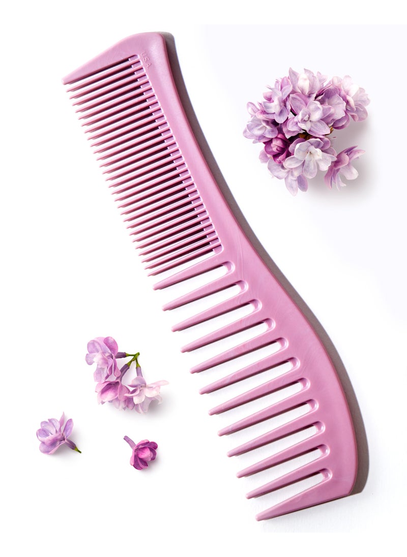 Keranique Detangling Hair Comb for Women - 2-Sided Gentle Styling Comb With Wide and Fine Teeth - Conditioning and Detangling Comb for Thin, Thick, Curly, Straight, and All Other Womens Hair Types by Keranique 
