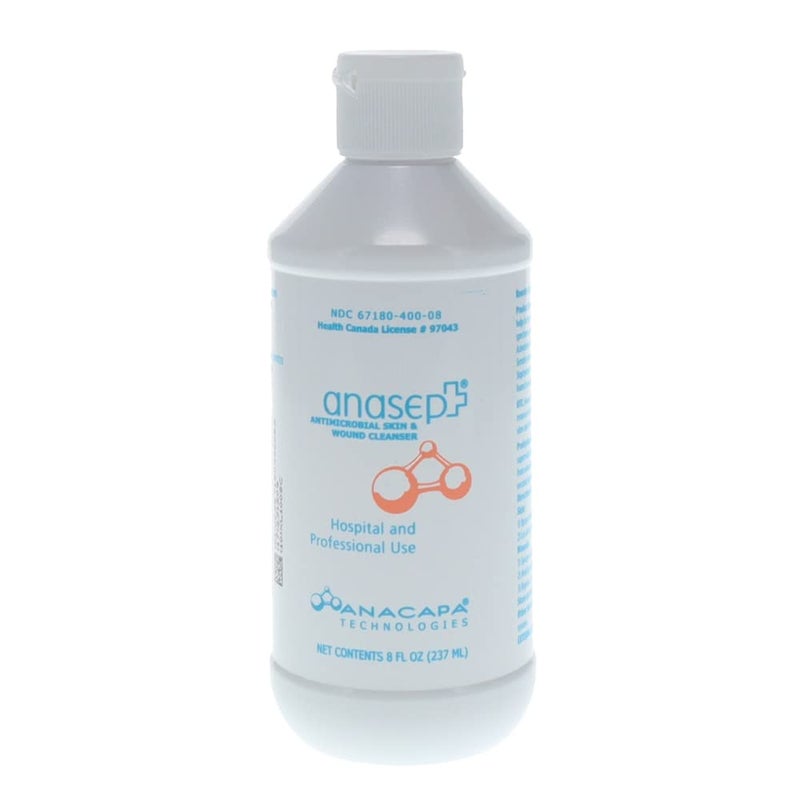 Anasept-Antimicrobial Skin and Wound Cleanser, 8 oz Bottle with Dispensing Cap