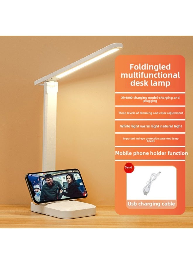 Generic - Eye-protection Reading Lamp For Studying Led Desk Lamp Dimmable Touch Control Clip-on Book Light Usb Charging Port-Color:Small Size [charging Type 4800 MA) Three-gear Adjustable Light Color - Image 1