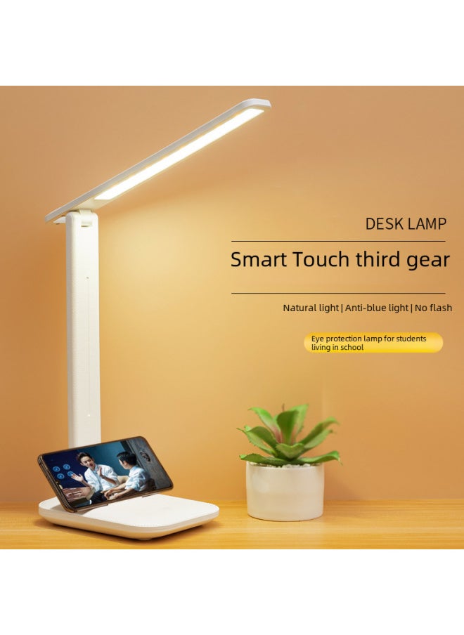 Generic - Eye-protection Reading Lamp For Studying Led Desk Lamp Dimmable Touch Control Clip-on Book Light Usb Charging Port-Color:Small Size [charging Type 4800 MA) Three-gear Adjustable Light Color - Image 1