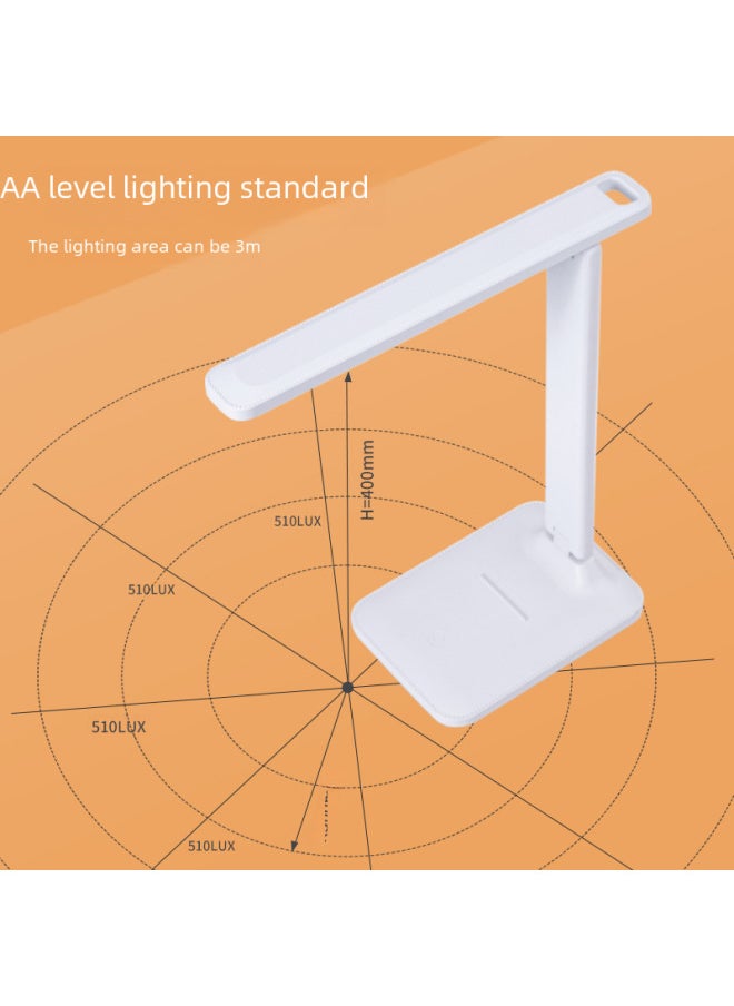 Generic - Eye-protection Reading Lamp For Studying Led Desk Lamp Dimmable Touch Control Clip-on Book Light Usb Charging Port-Color:Small Size [charging Type 4800 MA) Three-gear Adjustable Light Color - Image 1
