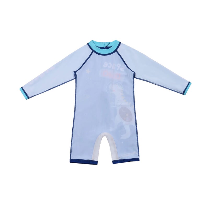 Bluejw Children's Swimsuit Set with Long Sleeves, Sun Protection, Quick Drying, Medium and Large Size for Boys - Image 4