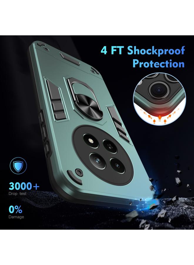S-TOP Case For Realme 12 5G Shockproof Metal Ring Holder Phone Case - Image 4