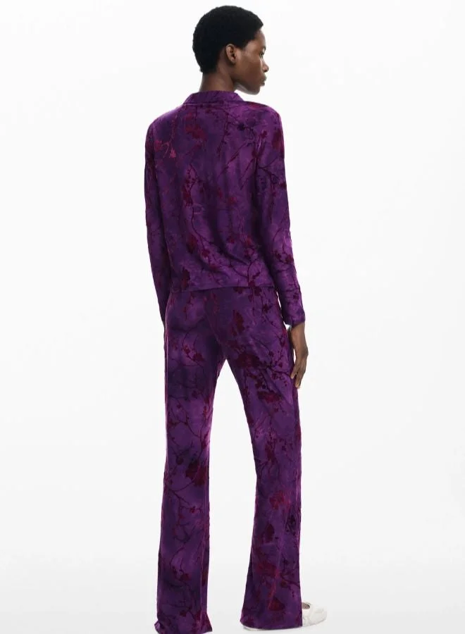 DESIGUAL Purple Oriental buttoned shirt for Women | Best Price UAE