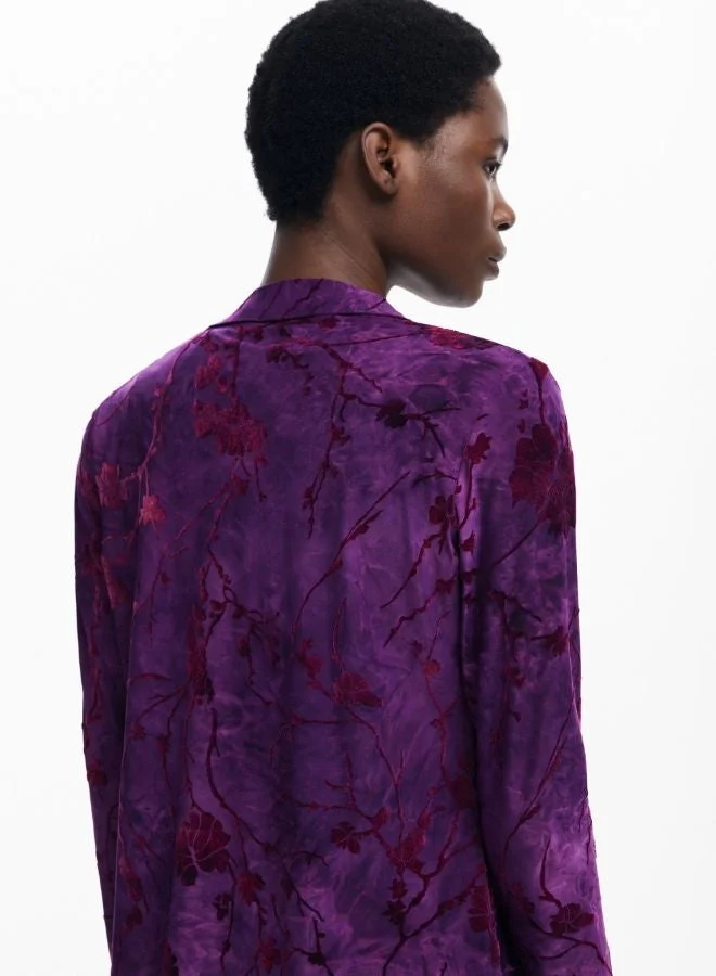 DESIGUAL Purple Oriental buttoned shirt for Women | Best Price UAE