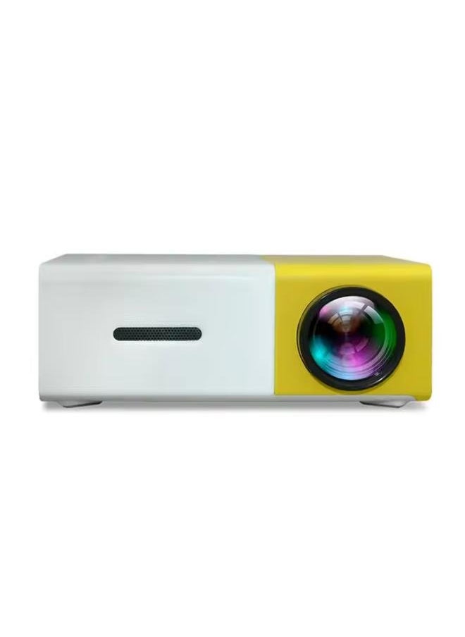 Executive LLC - Full HD Mini Projector Portable Movie Projector 1080P Supports Kids Gift Home Theater Compatible with Smartphone PS4 Laptop for Office Home and School (Yellow) - Image 1