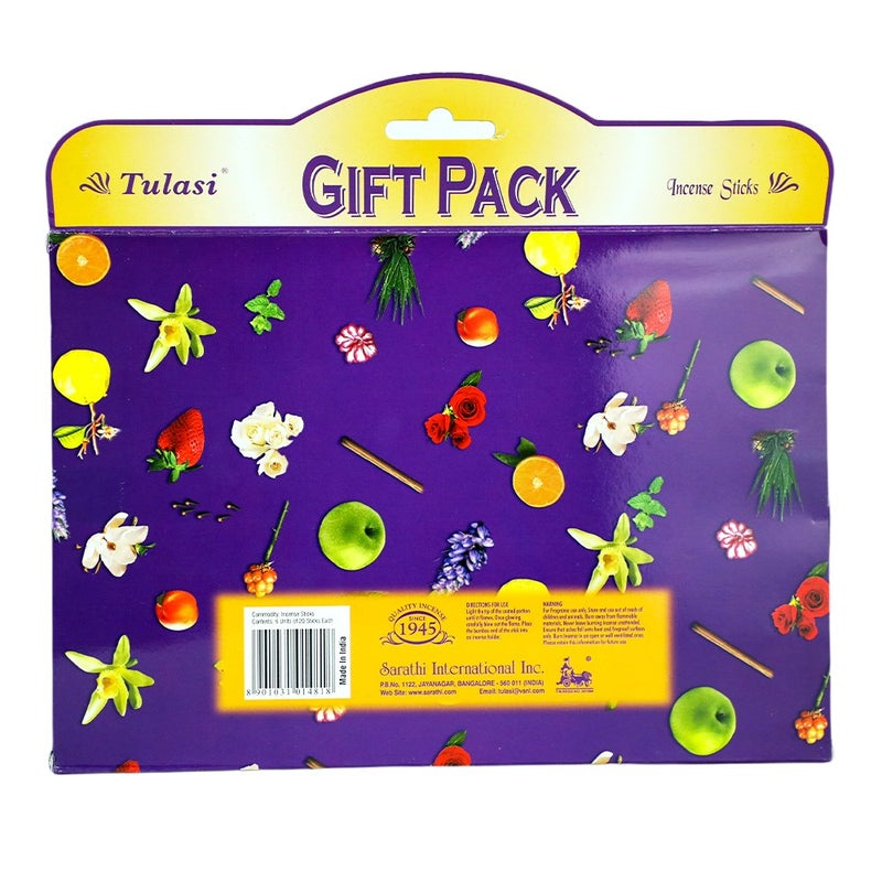 Tulasi Hexa Assorted Incense Sticks Gift Set for Pooja, Prayer, Meditation, Home Fragrance & Festive Gifting, 1 Set - Image 3