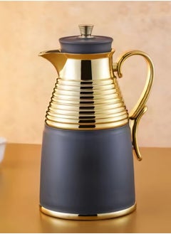 رمادي غامق /ذهبي
