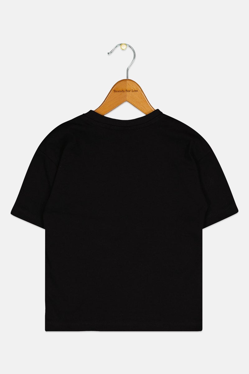 MARVEL Toddlers Boy Short Sleeve Graphic Print T-Shirt, Black - Image 3