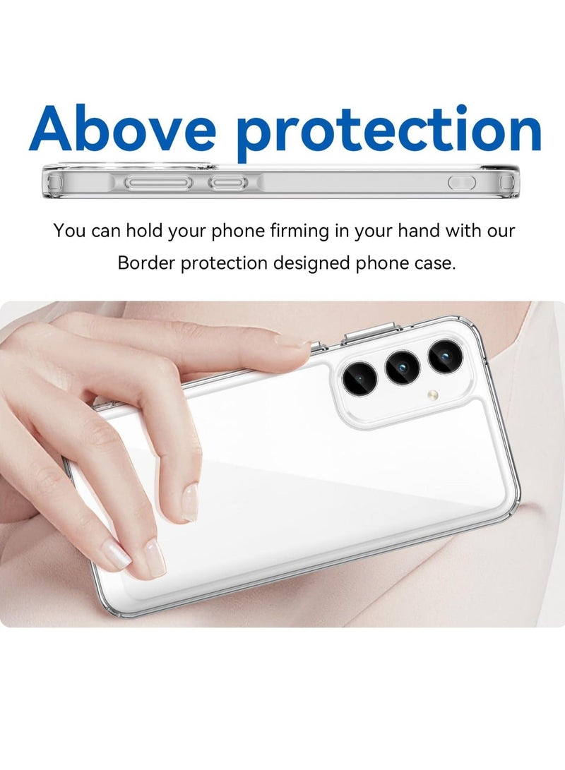 MUNTAQI Samsung A35 5G Ultra Hybrid Case – Crystal Clear Back Cover with Screen Protector, Anti-Yellowing & Mil-Grade Drop Protection - Image 3