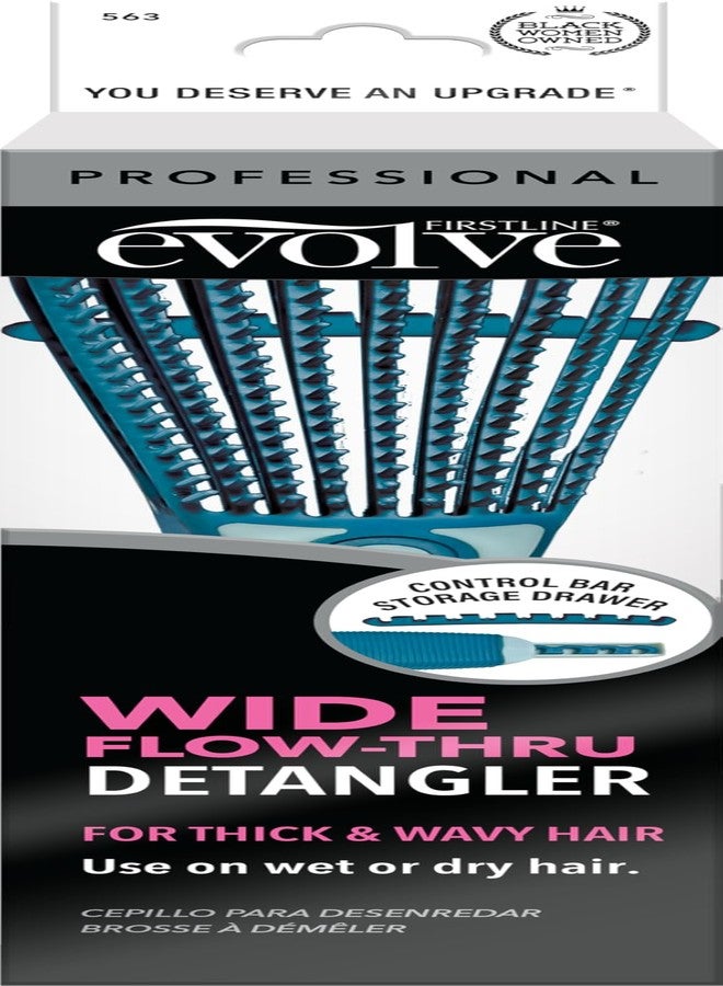 إيفولف بخاخ فك تشابك الشعر إيفولف ذو التدفق الواسع، لون أزرق مخضر - Image 2