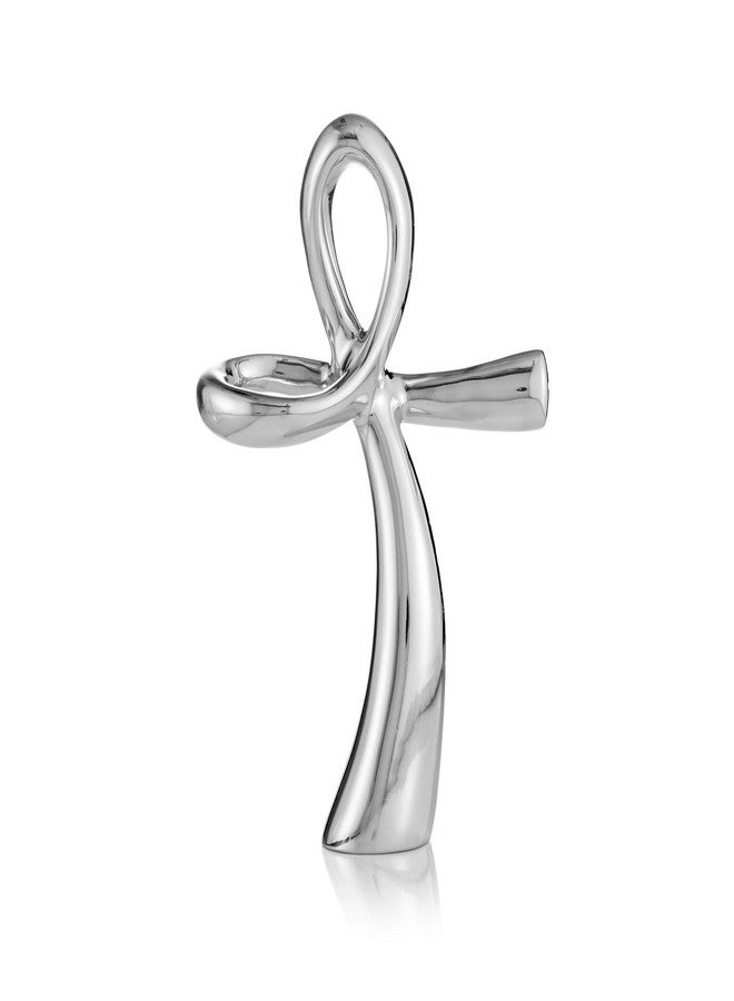 Nambe Nambé Sculptural Standing Cross - Religious Holiday Decoration, Spiritual Accent for Mantels, Tables, or Shelves, Collectible Nambé Alloy Design for Elegant Christmas Home Decor - Image 1